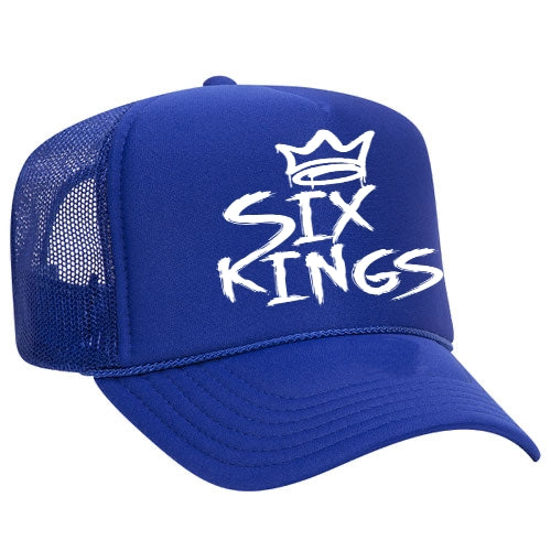 Six Kings Foam Trucker Hat - Blue/White